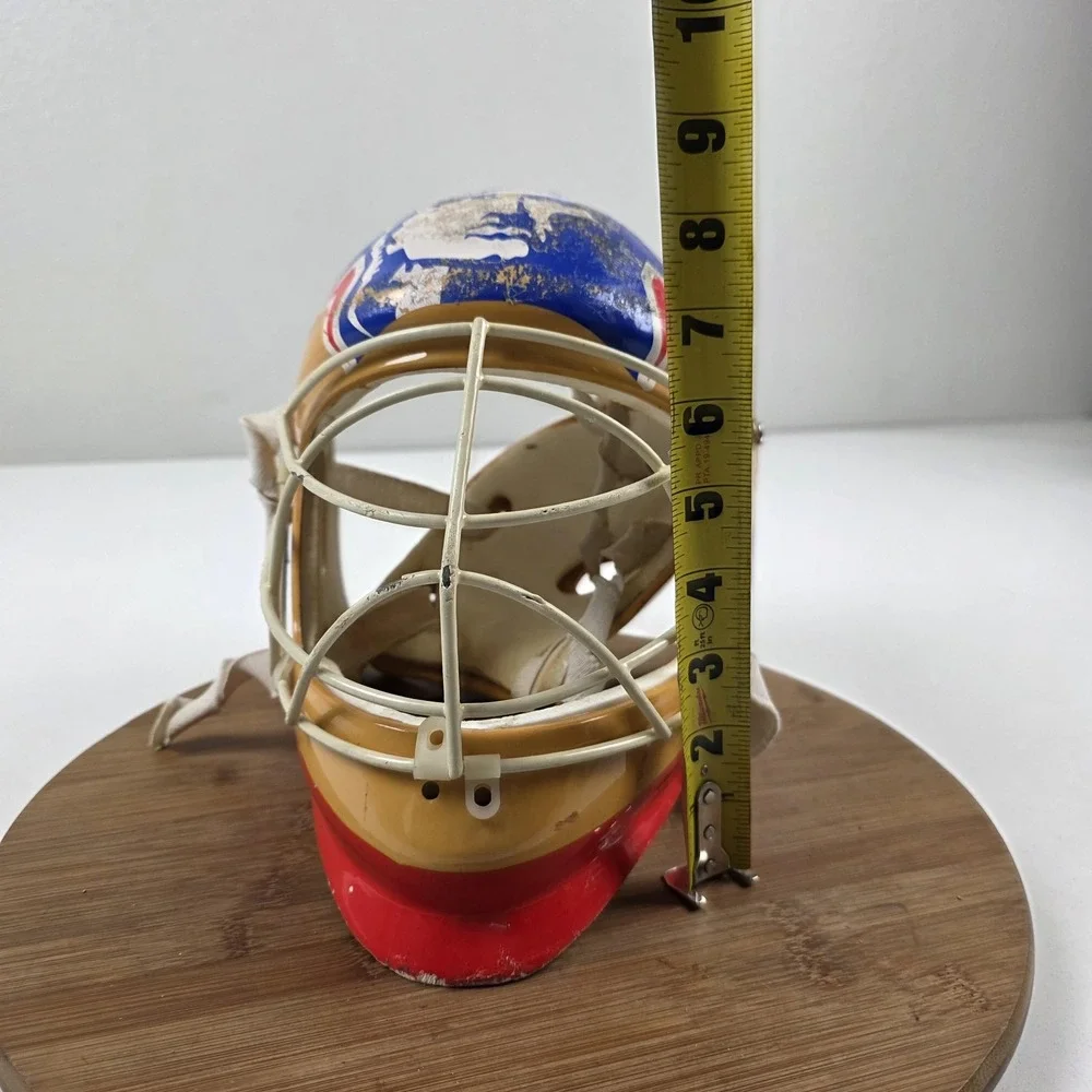 VTG 90S Cooper Full Face Goalie Helmet One Size Yellow Rink Hockey Mask Cage